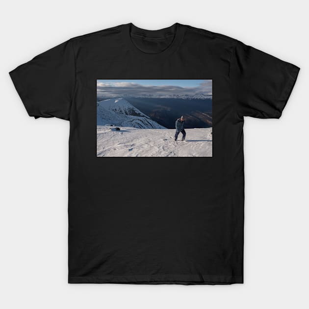 Not-Quite-Winter Hiking on Mount Whistlers T-Shirt by krepsher